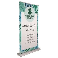 46.5 Inch Deluxe Pro Retractor 1-Banner, Dry-Erase Media