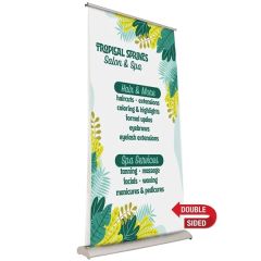 46.5 Inch Deluxe Pro Retractor 2-Banner, No-Curl Opaque