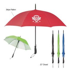 46 Inch  Custom Panel Umbrella With Stripes