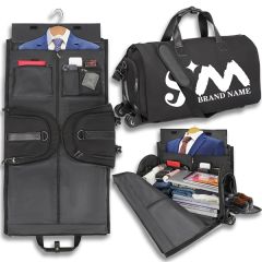 46L Large 2 In 1 Heavy Hanging Garment Suitcase Duffel Bags