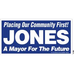 48 Inch X 24 Inch Corrugated Sign - 1 Color, 2 Sides