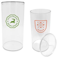 4.5 Inch W X 8.5 Inch H Clear Plastic Cylinder