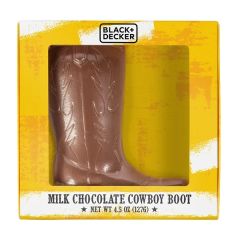 4.5 Oz Chocolate Molded Cowboy Boot