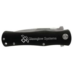 4 1/2 Inch Black Anodized Aluminum Handle Knife