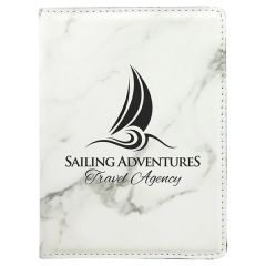 4 1/4 Inch X 5 1/2 Inch Laserable Leatherette Passport Holder