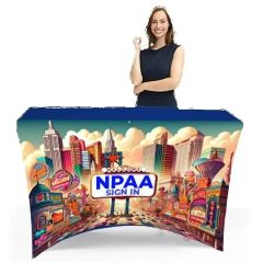 4 Ft Stretch Table Covers In Full Color Overall