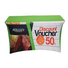 4 Ft Stretch Table Covers With Zipper In Full Color Overall