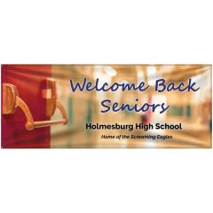 4 Ft X 10 Ft Custom Knitted Polyester Banner