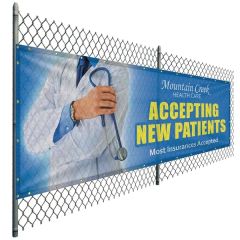 4 Ft X 12 Ft Premium Polyester Mesh Banner