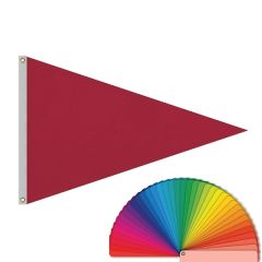4 Ft X 6 Ft Solid Color Pennants With Heading & Grommets