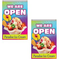 4 Ft X 6 Ft Standard Double Sided Polyester Vertical Banners