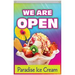 4 Ft X 6 Ft Standard Single Reverse Polyester Vertical Banners