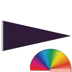 4 Ft X 9 Ft Solid Color Pennants With Heading & Grommets
