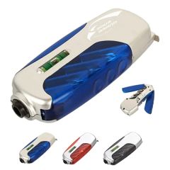 4-In-1 Tool With Tape Measure 6pcs Screwdrivers Head and LED