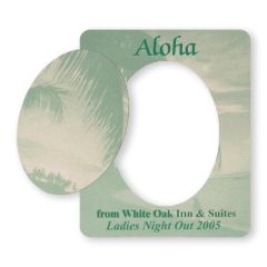 4 Inch X 3.25 Inch Picture Frame Vinyl Magnet Oval Center