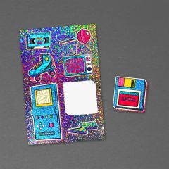 4 Inch X 6 Inch Glitter Sticker Sheet