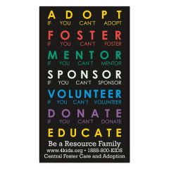 Jumbo Business Card Magnet / Full Color 2 3/4 Inch X 4 3/4 Inch