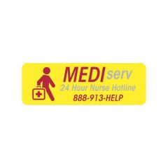 Die Cut Rectangle Roll Label 3/4 Inch X 2 1/4 Inch