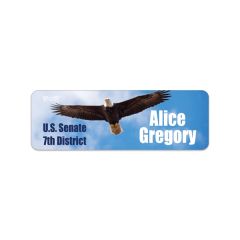 Die Cut Full Color Rectangle Roll Label 3/4 Inch X 2 1/4 Inch