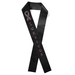 4 Inch Badge Satin Sash - 45 Inch Long - Sparkle