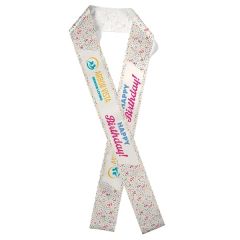 4 Inch Badge Satin Sash - 65 Inch Long - Sublimation