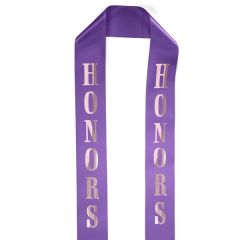 4 Inch Badge Satin Stole - 60 Inch Long - Brilliance