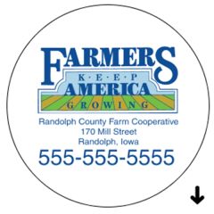 4 Inch Dia. Circle Roll Label