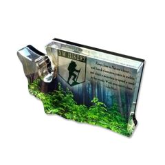 3/4 Inch Free-Standing Acrylic Awards - Full Bleed