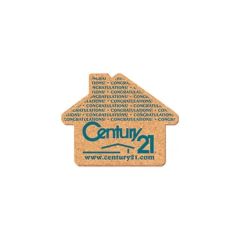 4 Inch House Shape Cork Coasters