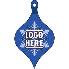 1/4 Inch Recycled Wood Ornaments-Ornament 1 - Blue