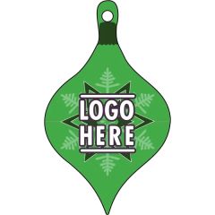 1/4 Inch Recycled Wood Ornaments-Ornament 1 - Green