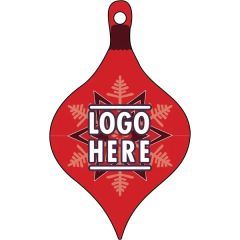 1/4 Inch Recycled Wood Ornaments-Ornament 1 - Red