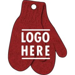 1/4 Inch Recycled Wood Ornaments-Red Mittens