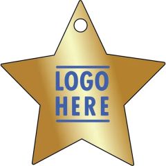 1/4 Inch Recycled Wood Ornaments-Star