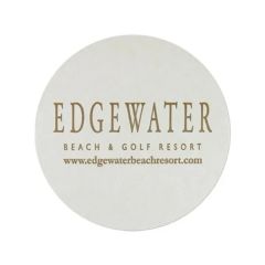 4 Inch Round 60pt Medium Weight Pulp Board Coaster