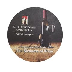 4 Inch  Round Full Color Pulp-Board Coaster 80pt