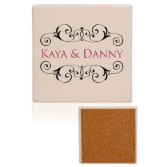 4 Inch  Square Ceramic Coasters