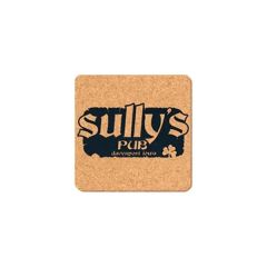 4 Inch Square Cork Coasters