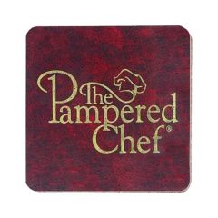 4 Inch Square Leatherette Coaster