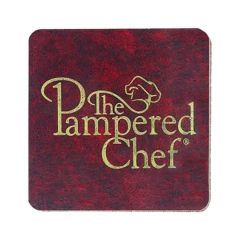 4 Inch Square Leatherette Coaster