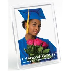 1 3/4 Inch X 2 3/4 Inch Translucent Magnetic Snap-Inch Frame