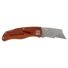 4 Inch Wood Handle Utility Knife