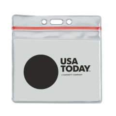 4 Inch X 3 Inch Printed Horizontal Vinyl Pouch With Zipper