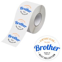 4 Inch X 4 Inch Bopp Stickers On Roll - 3.5 MIL