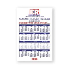 4 Inch X 6 Inch Calendar Magnet Custom Imprinted Magnets - 20mil