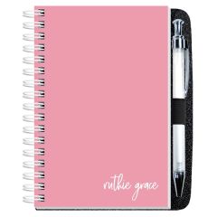 4 Inch X 6 Inch Gloss Cover Journal With Pen 50 Sheets