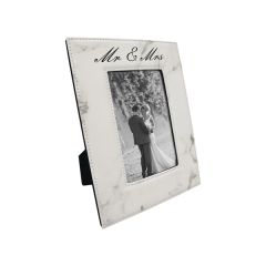 4 Inch X 6 Inch Marble Leatherette Photo Frame