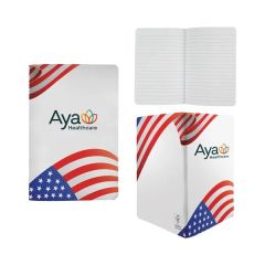 4 Inch X 6 Inch Patriotic Sewn Paper Cover Notebook