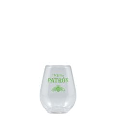 4 Oz Clear Plastic Stemless Glass - Tradition