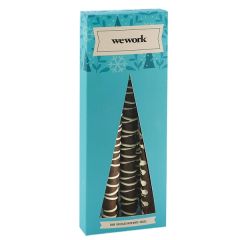 4 Piece Chocolate Pretzel Rod Holiday Boxes - Dark Chocolate